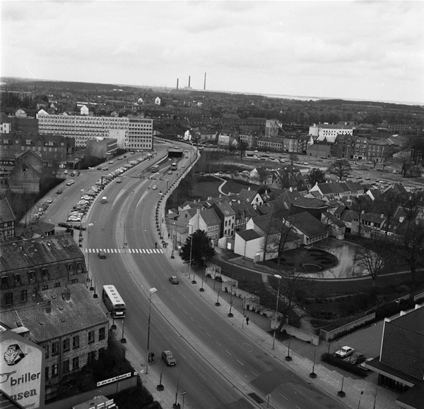 Fotografier. Udsigtsbilleder fra Bikubens højhus.